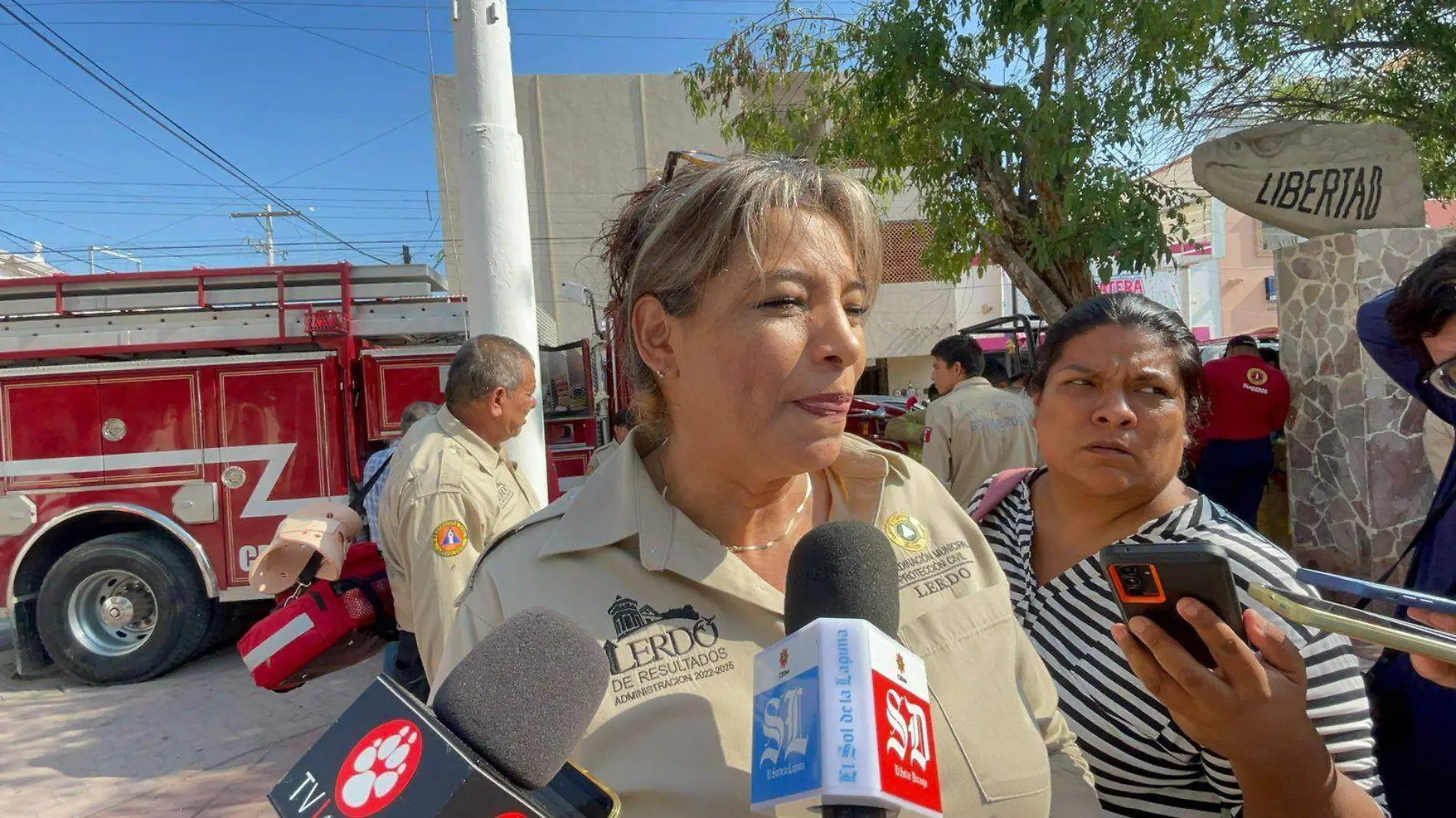 María Isabel Macías Sifuentes, titular de Protección Civil del Municipio de Lerdo